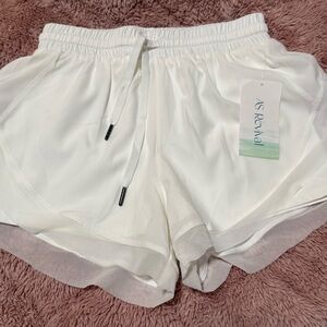 AS Revival Ivory Running Shorts NWT